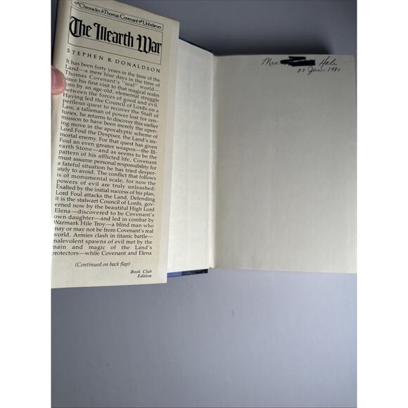 The Illearth War (1977) by Stephen R. Donaldson 1st HCDJ BCE - Picture 7 of 11